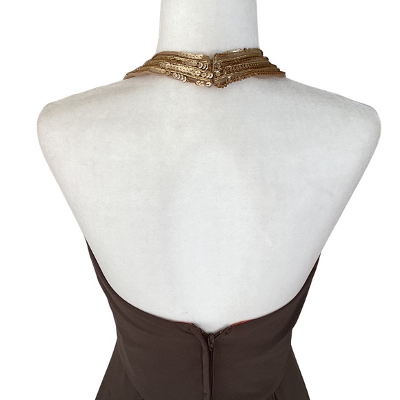 Lilli Diamond California Vintage Sequin Halter Maxi Dress - Picture 6 of 7